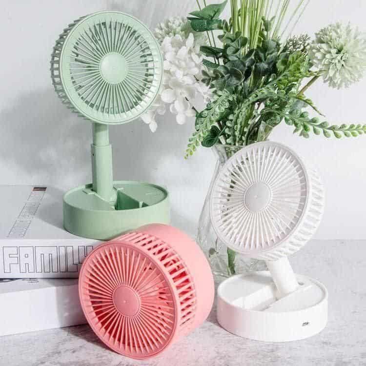 Adjustable Height Telescopic Rechargeable Standing Fan Rechargeable Pedestal Fan - PrabhStudio3931v9 - wmAdjustable Height Telescopic Rechargeable Standing Fan Rechargeable Pedestal Fan