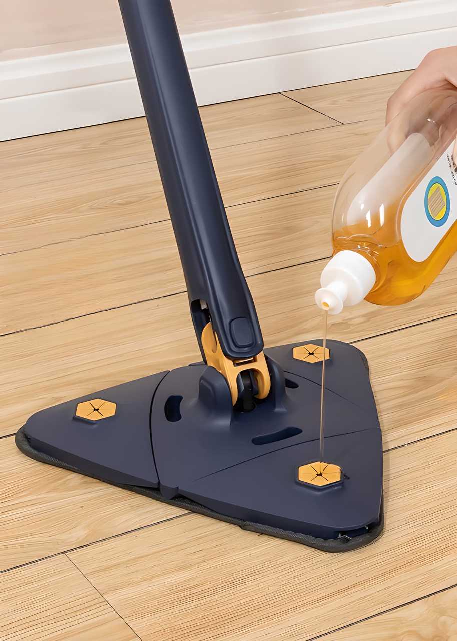 Blue Squeezing Triangle Cleaning Mop - PrabhStudio3931v9 - wmBlue Squeezing Triangle Cleaning Mop