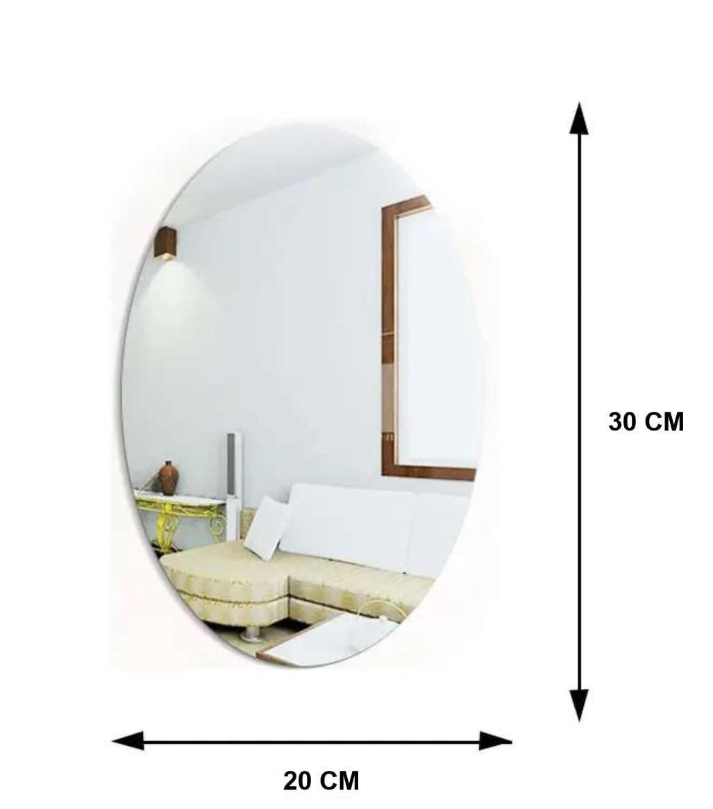 Combo of Oval Shape & Square Shape Mirror (Pack of 2) - PrabhStudio3931v9 - wmCombo of Oval Shape & Square Shape Mirror (Pack of 2)