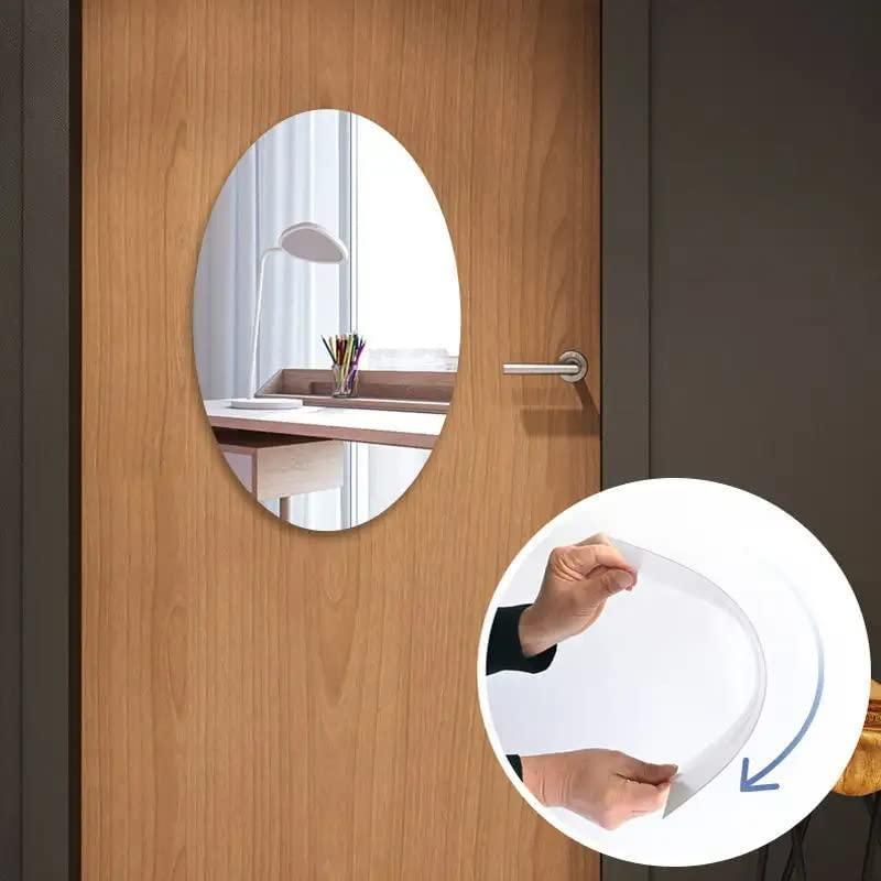 Combo of Oval Shape & Square Shape Mirror (Pack of 2) - PrabhStudio3931v9 - wmCombo of Oval Shape & Square Shape Mirror (Pack of 2)