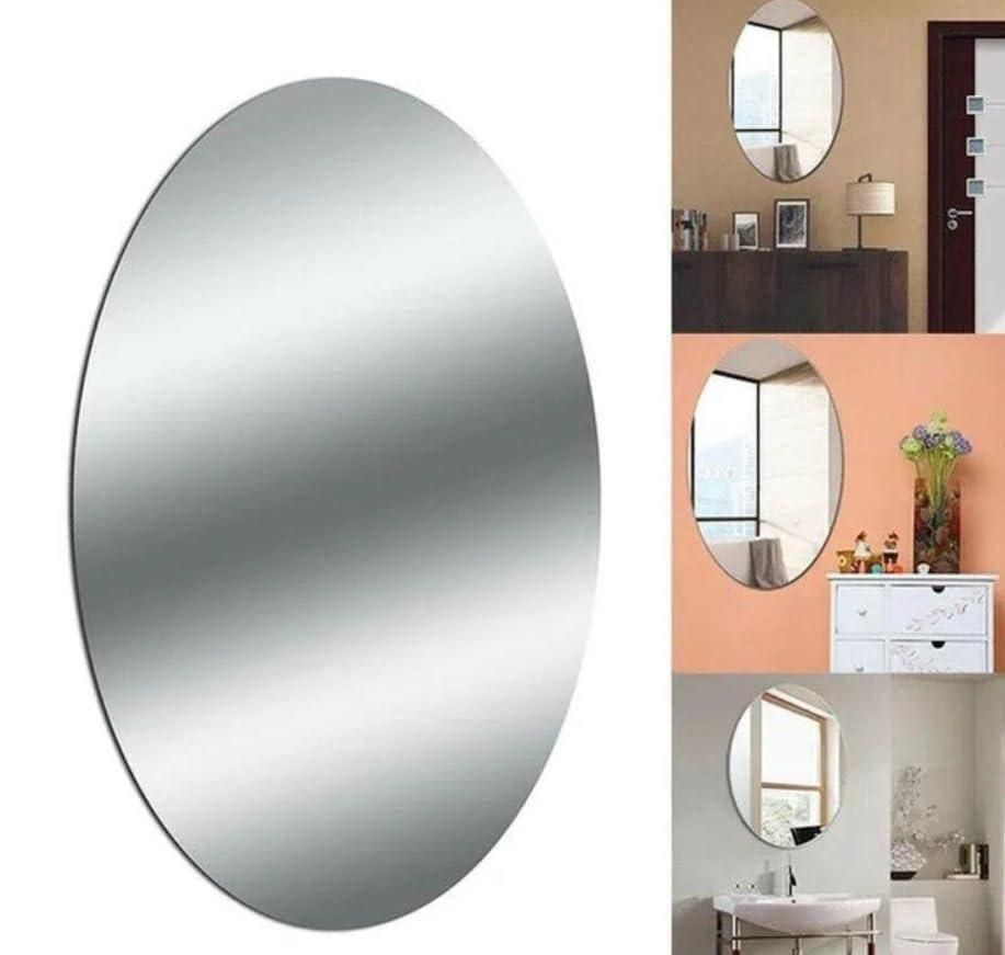 Combo of Oval Shape & Square Shape Mirror (Pack of 2) - PrabhStudio3931v9 - wmCombo of Oval Shape & Square Shape Mirror (Pack of 2)