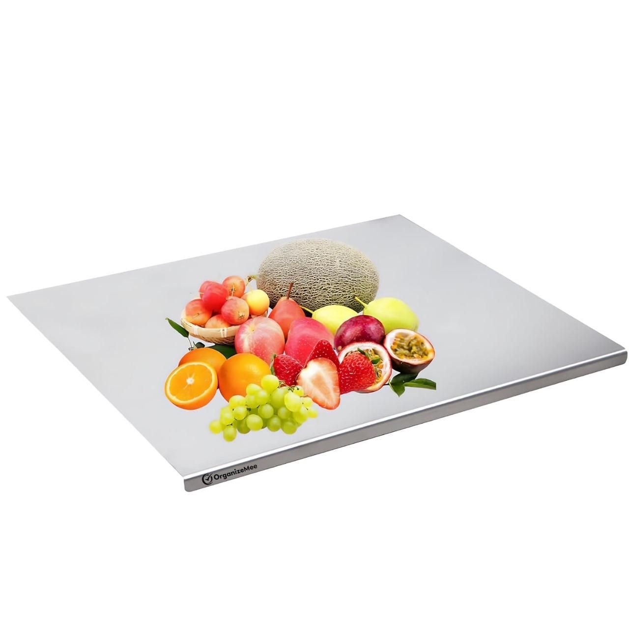 Stainless Steel Chopping Board (35x31cm) - PrabhStudio3931v9 - wmStainless Steel Chopping Board (35x31cm)